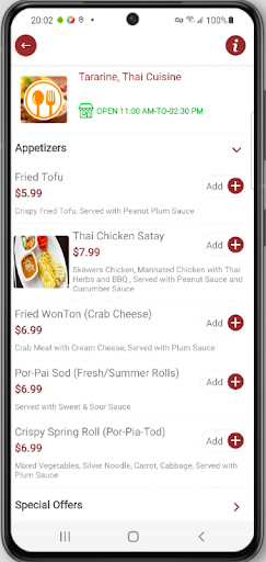 Tararine Thai Cuisine Screen 3
