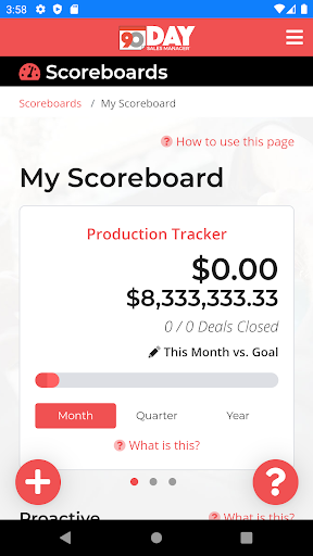 Android application 90-Day Sales screenshort