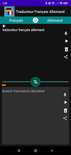 Android application German French Translator screenshort