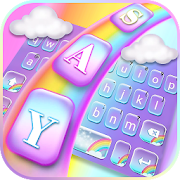 Cute Colourful Rainbow Keyboard Theme