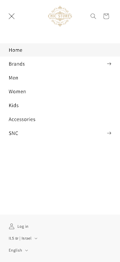 Android application Chic Stores screenshort
