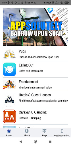 Android application Appsolutely Barrow Upon Soar screenshort