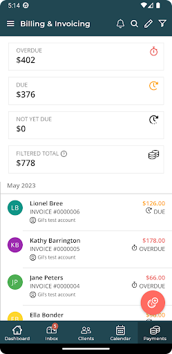 Manta Business Management Screen 2