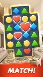 Home Design Wonderful Interiors - Match 3 renovate 1.0.4 APK + Мод (Unlimited money) за Android
