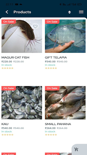Sea Food App - Order Fish Cra
