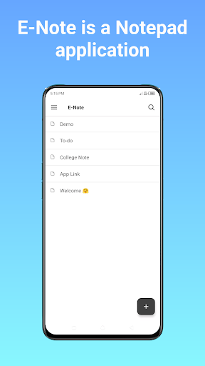 E-Note: Encrypted SecureNote Screen 3