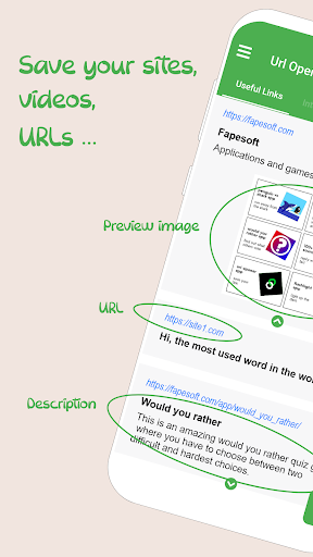 URL opener app Screenshot 1 - AppWisp.com