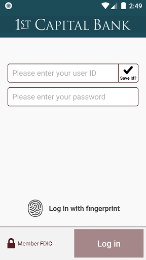 1st Capital Bank Biz Screen 2