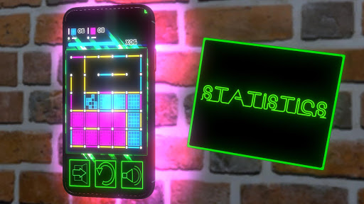 Dots Boxes neon relaxing game Screen 3