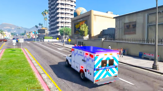 US Emergency Ambulance Game 3D 4 APK + Mod (Remove ads / Mod speed) for Android