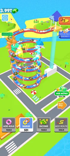 Crazy Aquapark Idle - Screenshot 1