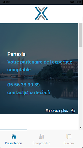 Android application Partexia - Expert-Comptable screenshort