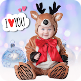 Baby Christmas Costume: Photo Montage icon