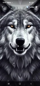 Black Wolf Live Wallpaper