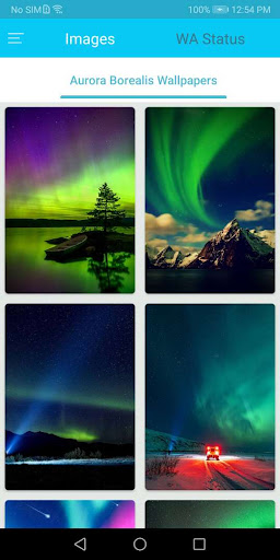 Android application Northern Lights Wallpaper screenshort