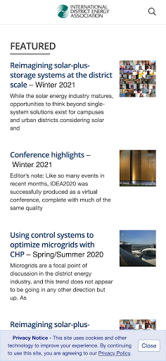 Android application District Energy Magazine screenshort
