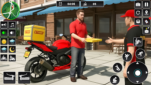 Pizza Delivery Bike Games 3D 10