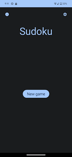 Android application Sudoku screenshort