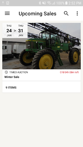 Android application Mobley & Grant Auctioneers screenshort