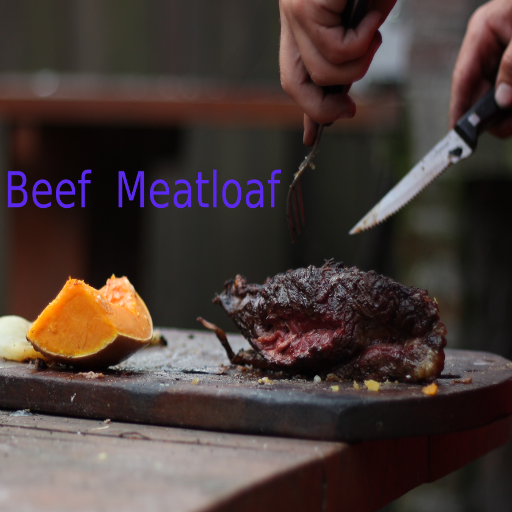 Meatloaf: Beef cook recipe logo