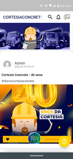 Android application CortesiaConect screenshort