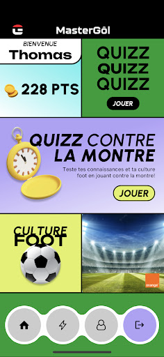 Android application MasterGôl screenshort