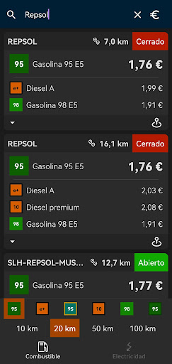 Android application OmniPrecio screenshort