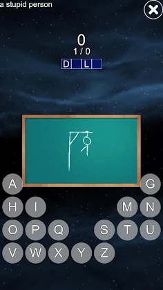 Hangman game in space 3D - Screenshot 4