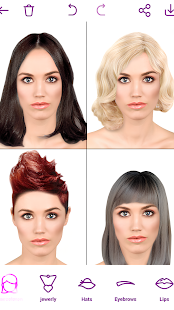 Hairstyles for your face Screenshot