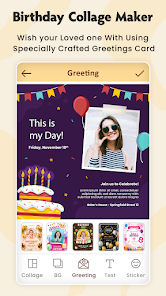 Captura de Pantalla 13 Birthday Photo Collage Maker android