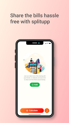 Android application Splitupp - Expense splitter screenshort
