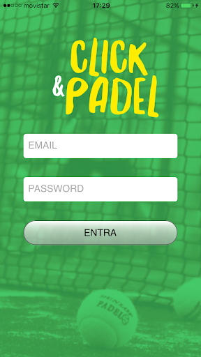 Android application Click and Padel screenshort