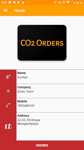 CO2 Orders Screen 2