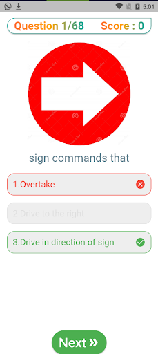 K53 all tests Screen 3