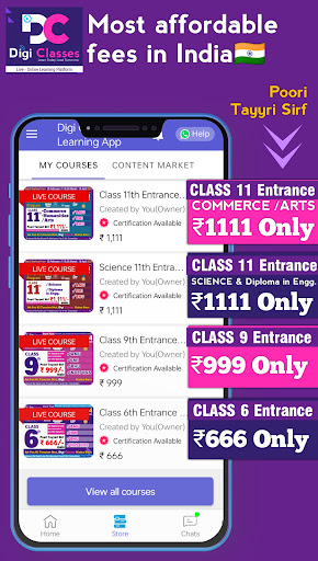 Digi Classes- The Learning App Screen 2