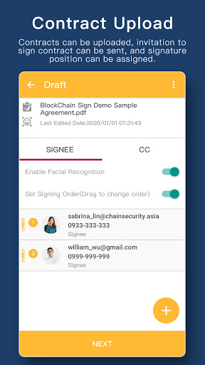 BlockChain Sign Screen 2