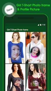 Girl T Shirt Photo Frame For PC installation