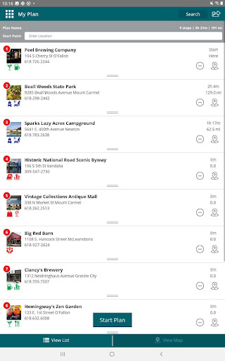 Screenshot of Discover Downstate Illinois