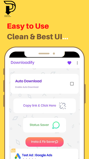 Android application Downloadify - Video Downloader screenshort