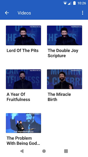 The Jonathan Cahn App Screen 2