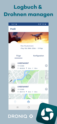 Droniq App Screen 3