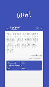 CROSSWORD CRYPTOGRAM - Puzzle - Apps on Google Play