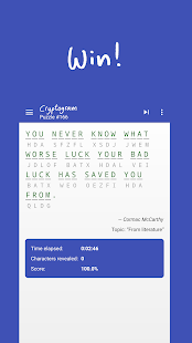 Cryptogram - puzzle quotes