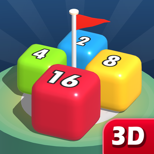 Merge Blocks 3D - 2048 Puzzle logo