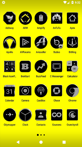Black Icon Pack Screen 2
