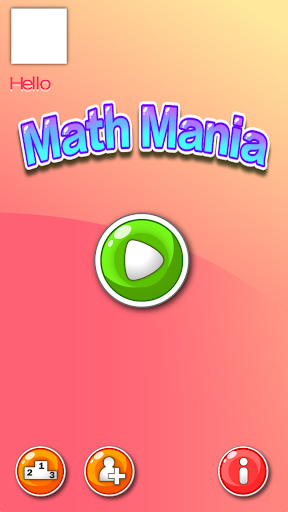 Android application Math Mania - Plus and Minus screenshort