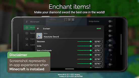 Toolbox for Minecraft: PE Screenshot