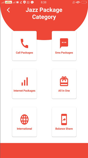 All Networks Packages Screen 2