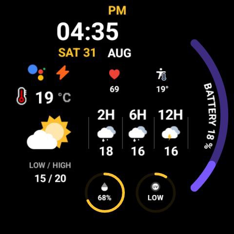 Night ver 30 - watch face screenshot 21