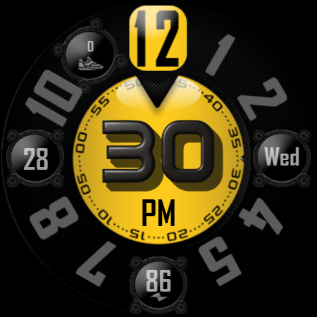 [SSP] - Bold Analog Watch Face Screenshot